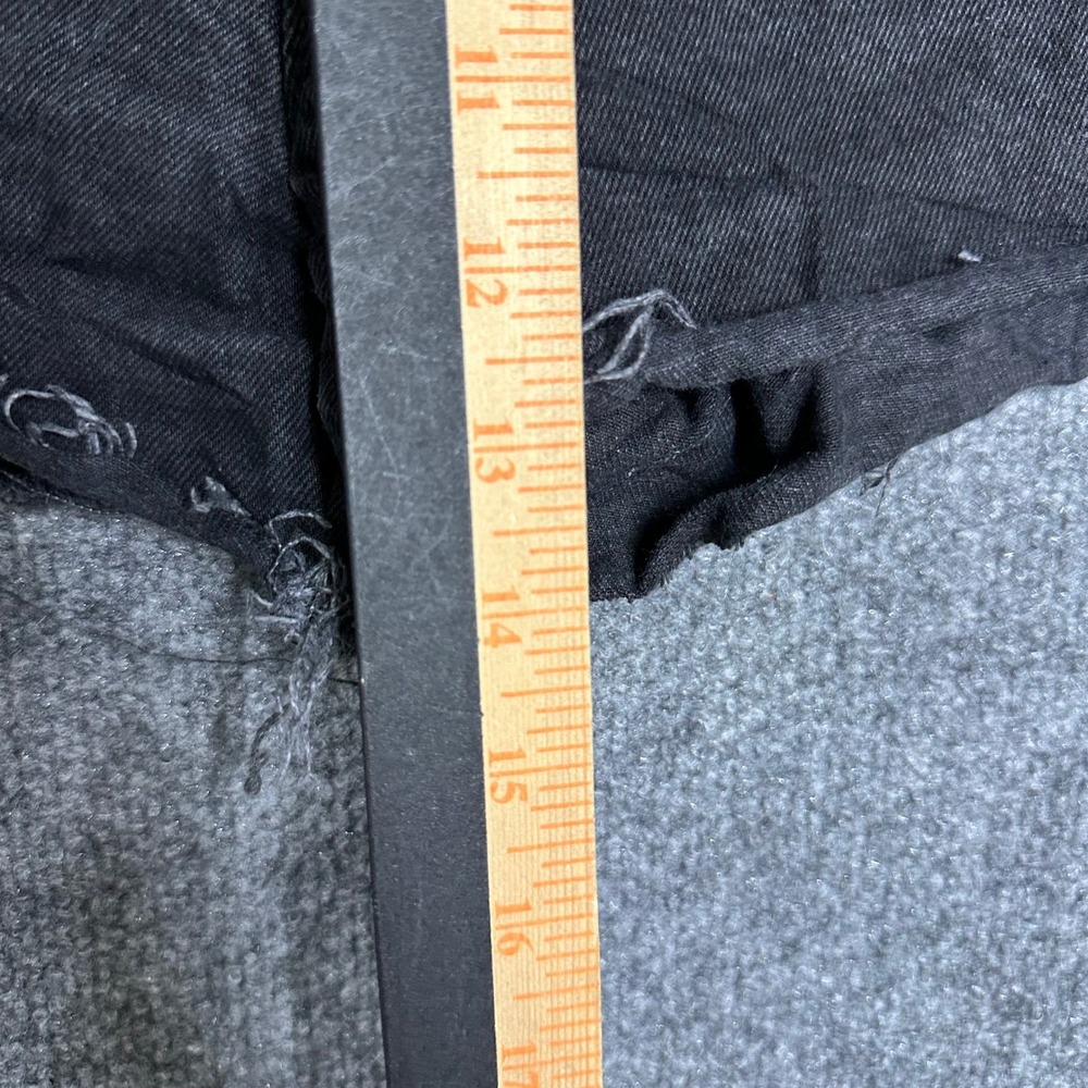 Glassons Denim Shorts Womens Size 8 Black High Waisted Frayed Hem Casual Summer - Picture 3 of 7